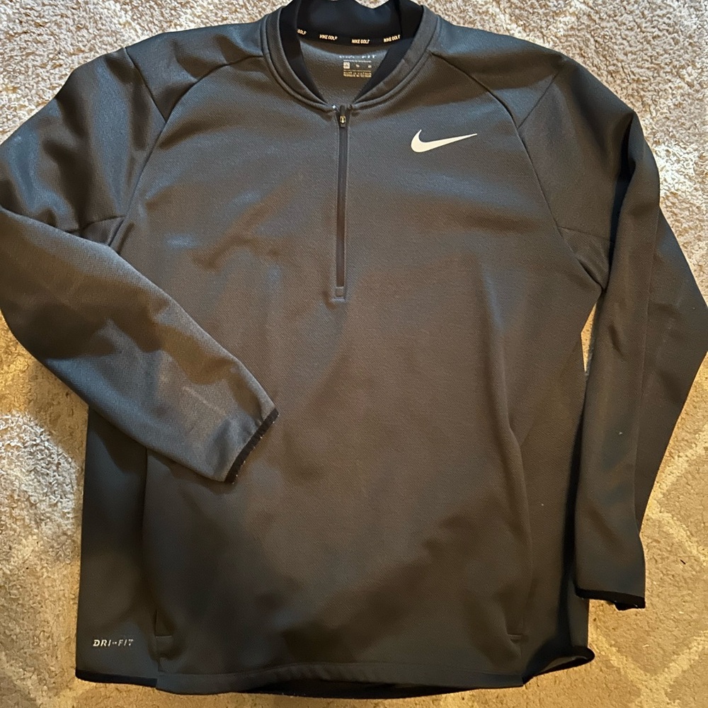 Nike Men's Black Dri-FIT Jacket GOLF